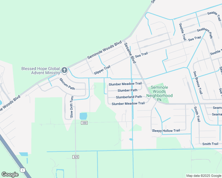 map of restaurants, bars, coffee shops, grocery stores, and more near 41 Slumber Meadow Trail in Palm Coast