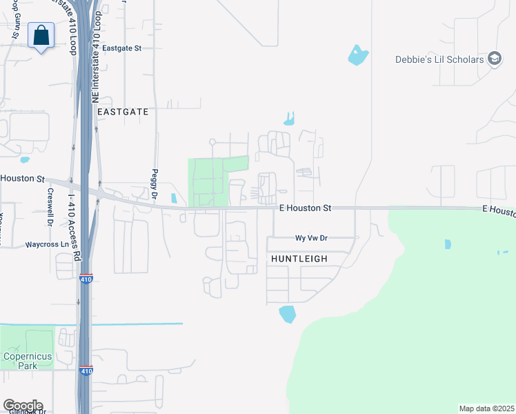 map of restaurants, bars, coffee shops, grocery stores, and more near in San Antonio