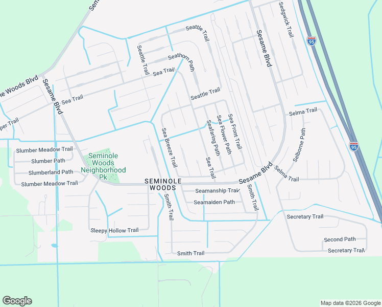 map of restaurants, bars, coffee shops, grocery stores, and more near 13 Sea Brook Place in Palm Coast