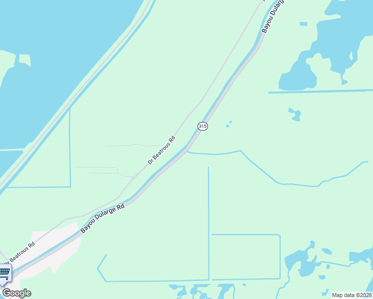 map of restaurants, bars, coffee shops, grocery stores, and more near 1731 Bayou Dularge Road in Terrebonne Parish
