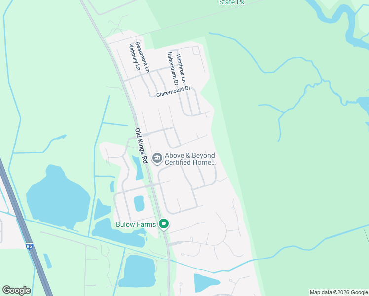 map of restaurants, bars, coffee shops, grocery stores, and more near 21 Whitehall Court in Flagler Beach