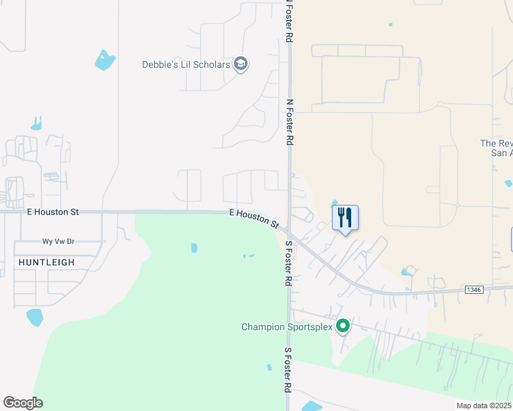 map of restaurants, bars, coffee shops, grocery stores, and more near 6426 Arredondo Run in San Antonio