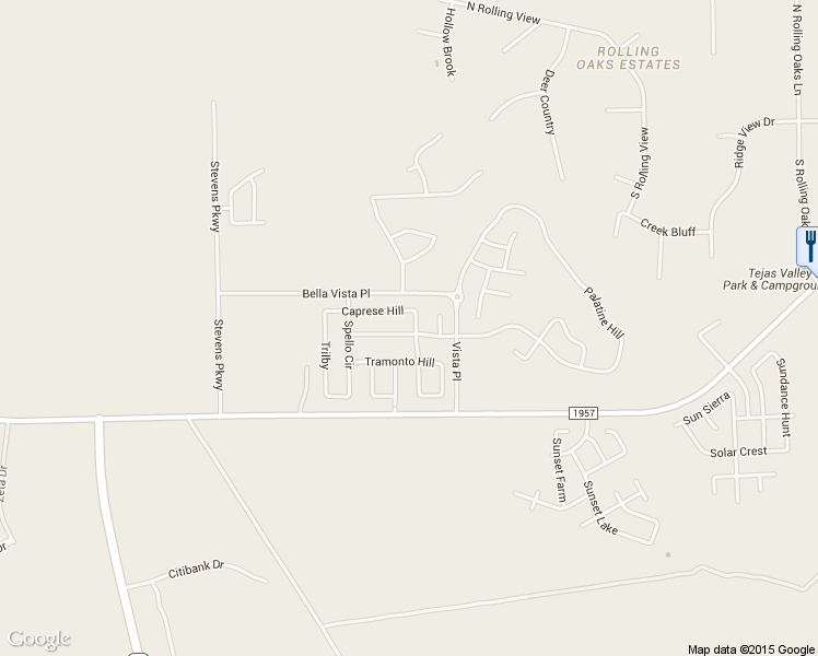 map of restaurants, bars, coffee shops, grocery stores, and more near 13906 Bella Donna in San Antonio