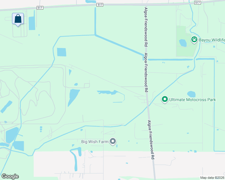 map of restaurants, bars, coffee shops, grocery stores, and more near Unnamed Road in Alvin