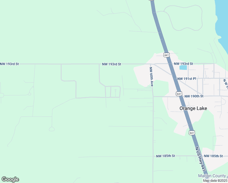 map of restaurants, bars, coffee shops, grocery stores, and more near 6500 Northwest 193rd Street in Micanopy