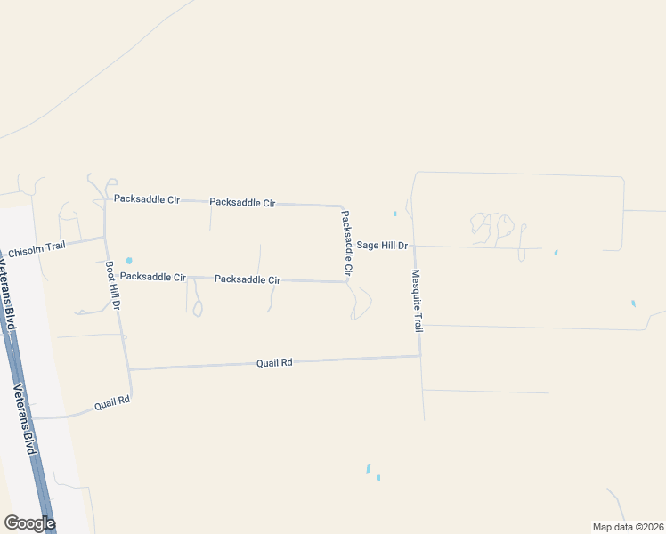 map of restaurants, bars, coffee shops, grocery stores, and more near 1166 Packsaddle Circle in Del Rio