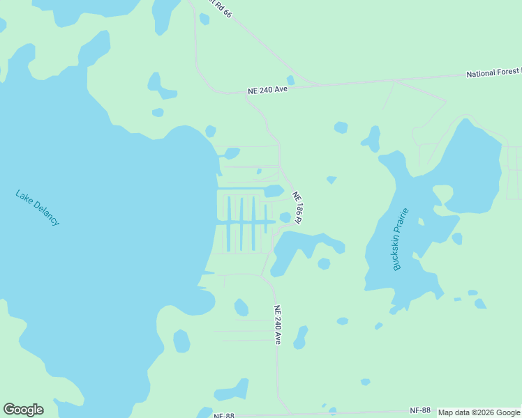 map of restaurants, bars, coffee shops, grocery stores, and more near 18721 Northeast 239th Court in Fort McCoy