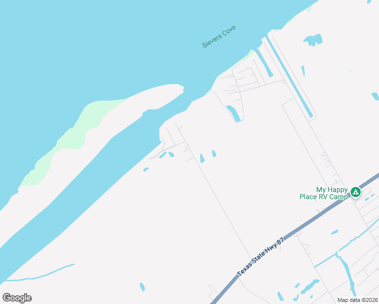 map of restaurants, bars, coffee shops, grocery stores, and more near 4118 Conn Street in Bolivar Peninsula