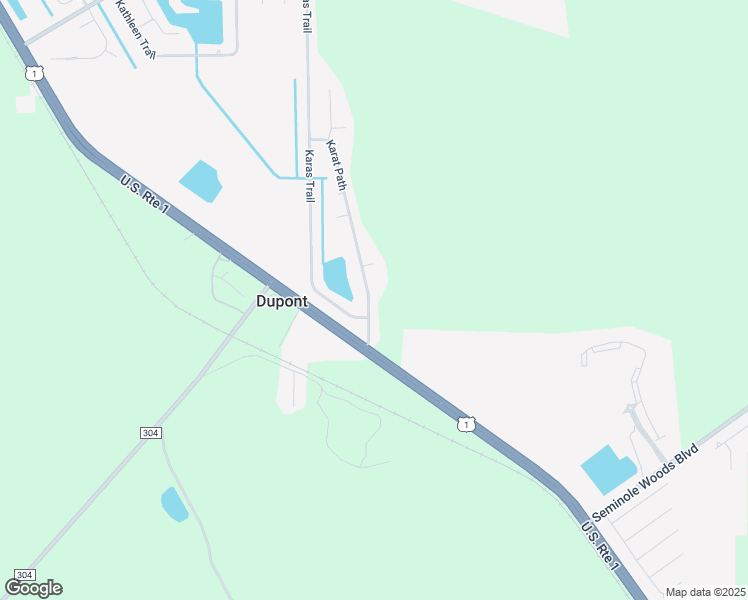 map of restaurants, bars, coffee shops, grocery stores, and more near 16 Karat Path in Palm Coast