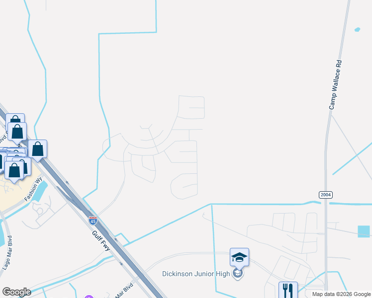 map of restaurants, bars, coffee shops, grocery stores, and more near 3310 Gulf Freeway in Texas City