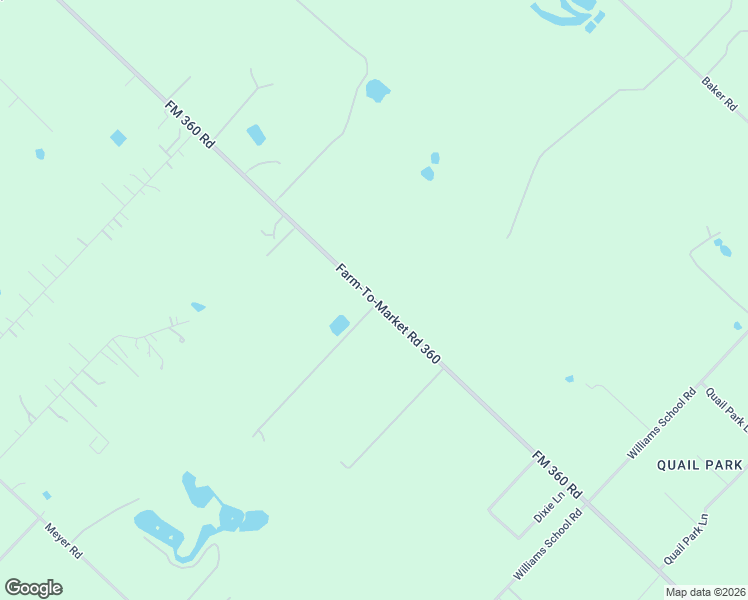 map of restaurants, bars, coffee shops, grocery stores, and more near 6102 FM 360 Road in Needville