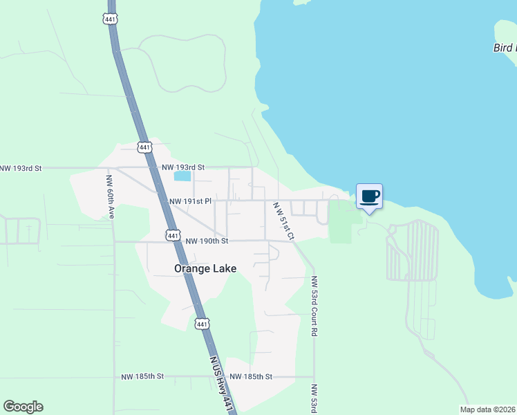 map of restaurants, bars, coffee shops, grocery stores, and more near 19132 Northwest 53rd Terrace in Reddick