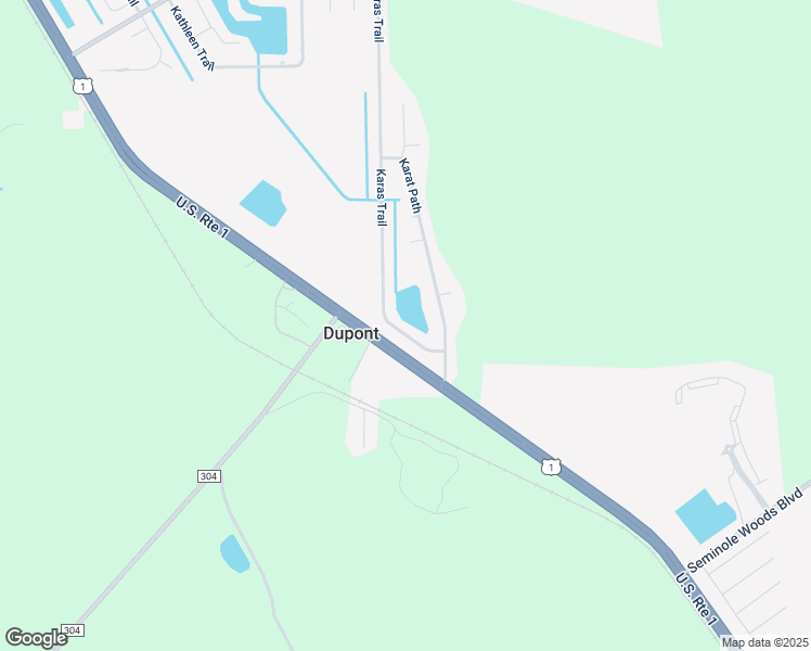 map of restaurants, bars, coffee shops, grocery stores, and more near 14 Karas Trail in Palm Coast