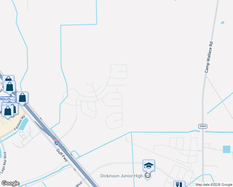 map of restaurants, bars, coffee shops, grocery stores, and more near 3310 Gulf Freeway in Texas City