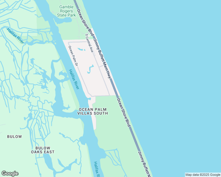 map of restaurants, bars, coffee shops, grocery stores, and more near 3700 South Oceanshore Boulevard in Flagler Beach