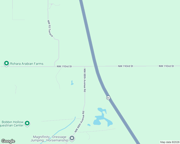 map of restaurants, bars, coffee shops, grocery stores, and more near 19235 Northwest 88th Avenue Road in Reddick