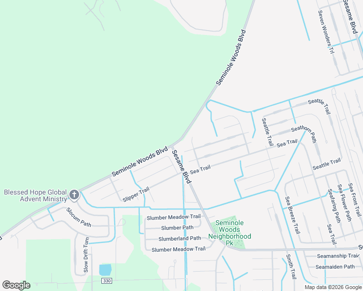 map of restaurants, bars, coffee shops, grocery stores, and more near 1390 Seminole Woods Boulevard in Palm Coast