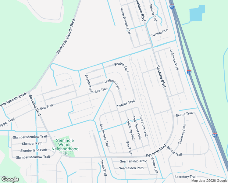 map of restaurants, bars, coffee shops, grocery stores, and more near 71 Sea Trail in Palm Coast