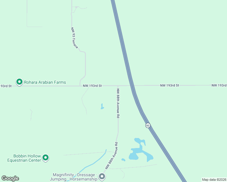 map of restaurants, bars, coffee shops, grocery stores, and more near 19235 Northwest 88th Avenue Road in Reddick