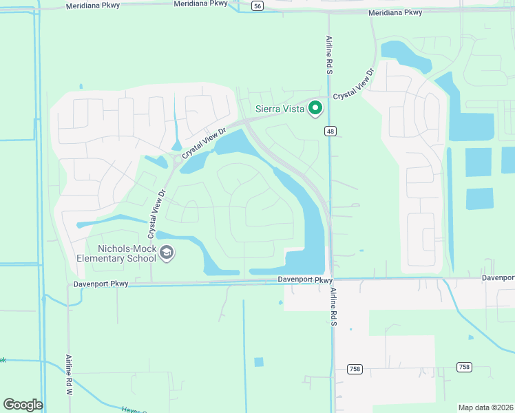 map of restaurants, bars, coffee shops, grocery stores, and more near 2099 Davenport Parkway in Rosharon