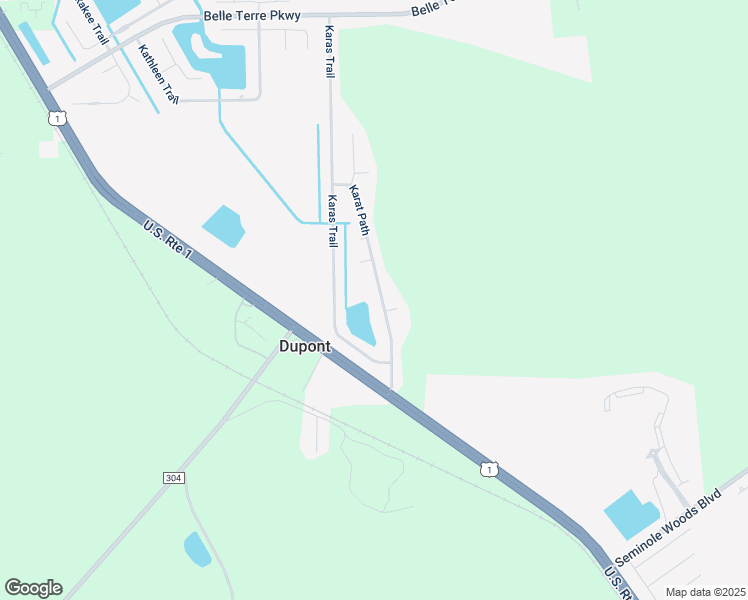 map of restaurants, bars, coffee shops, grocery stores, and more near 33 Karat Path in Palm Coast