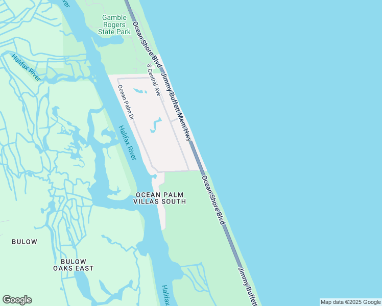 map of restaurants, bars, coffee shops, grocery stores, and more near 3700 South Oceanshore Boulevard in Flagler Beach