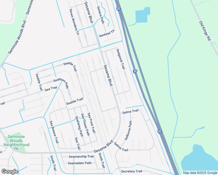 map of restaurants, bars, coffee shops, grocery stores, and more near 21 Service Tree Place in Palm Coast