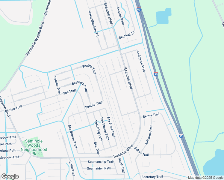 map of restaurants, bars, coffee shops, grocery stores, and more near 26 Serbian Bellflower Trail in Palm Coast