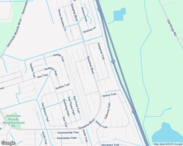map of restaurants, bars, coffee shops, grocery stores, and more near 21 Service Tree Place in Palm Coast