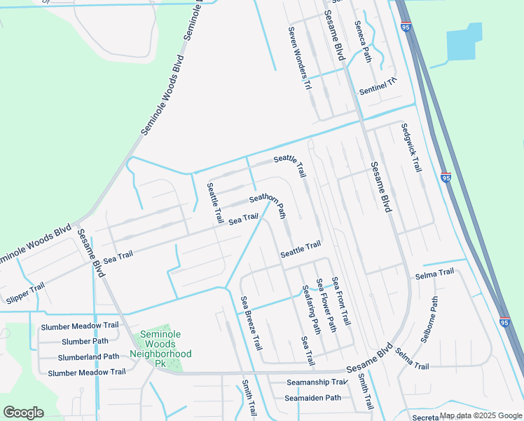 map of restaurants, bars, coffee shops, grocery stores, and more near 71 Sea Trail in Palm Coast