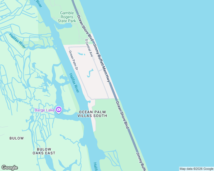 map of restaurants, bars, coffee shops, grocery stores, and more near 3651 South Central Avenue in Flagler Beach