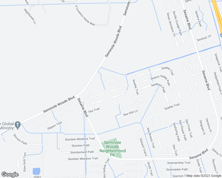 map of restaurants, bars, coffee shops, grocery stores, and more near 21 Sea Shark Path in Palm Coast