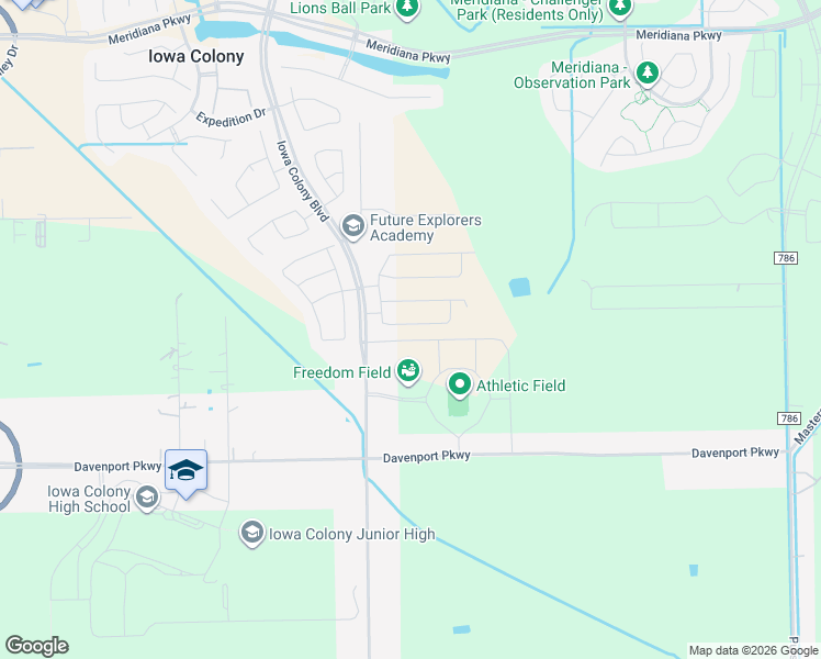 map of restaurants, bars, coffee shops, grocery stores, and more near 4050 Champlain Way in Rosharon