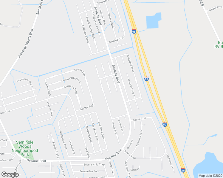 map of restaurants, bars, coffee shops, grocery stores, and more near 13 Service Berry Place in Palm Coast