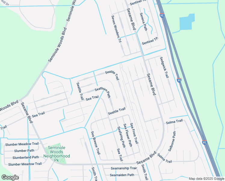 map of restaurants, bars, coffee shops, grocery stores, and more near 38 Seaton Valley Path in Palm Coast