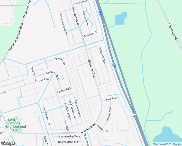 map of restaurants, bars, coffee shops, grocery stores, and more near 28 Sederholm Path in Palm Coast