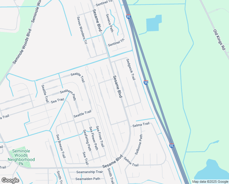 map of restaurants, bars, coffee shops, grocery stores, and more near 28 Sederholm Path in Palm Coast