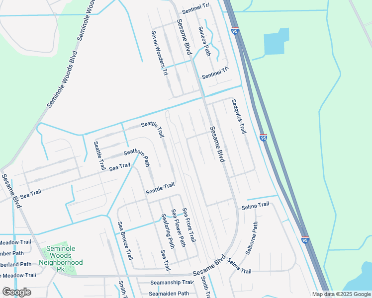 map of restaurants, bars, coffee shops, grocery stores, and more near 14 Serbian Bellflower Trail in Palm Coast