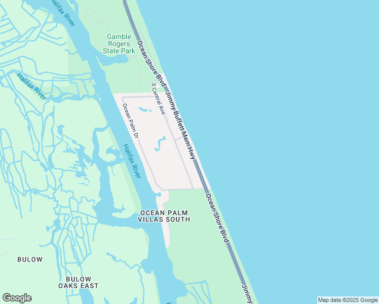 map of restaurants, bars, coffee shops, grocery stores, and more near 3600 Flagler Beach to Marineland Trail in Flagler Beach