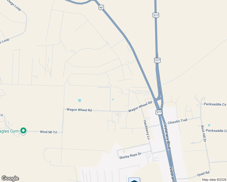 map of restaurants, bars, coffee shops, grocery stores, and more near 185 Gaila Lane in Del Rio