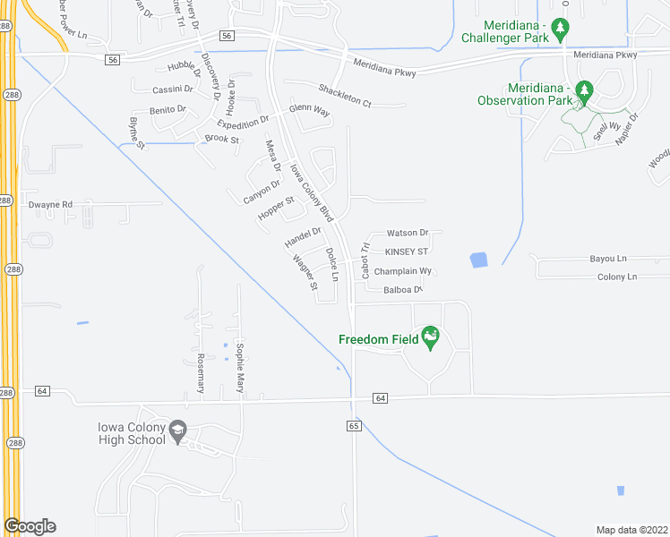 map of restaurants, bars, coffee shops, grocery stores, and more near 10515 Dolce Lane in Arcola