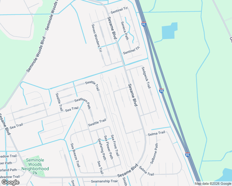 map of restaurants, bars, coffee shops, grocery stores, and more near 14 Serbian Bellflower Trail in Palm Coast