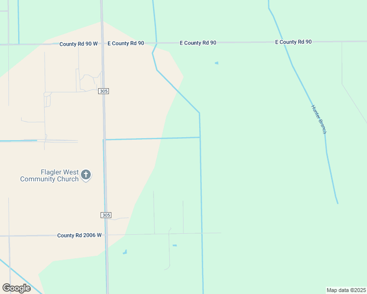 map of restaurants, bars, coffee shops, grocery stores, and more near 3537 County Road 305 in Bunnell