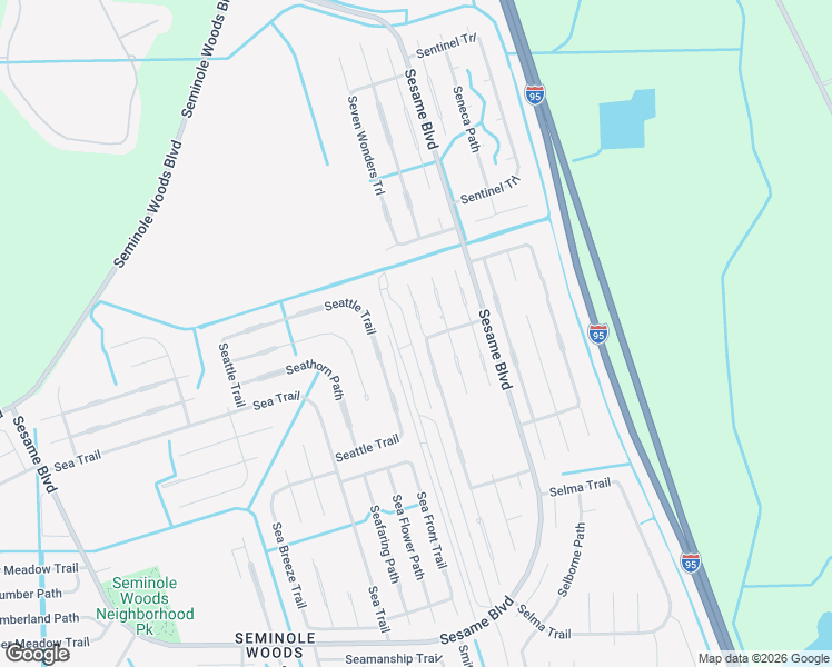 map of restaurants, bars, coffee shops, grocery stores, and more near 14 Serbian Bellflower Trail in Palm Coast