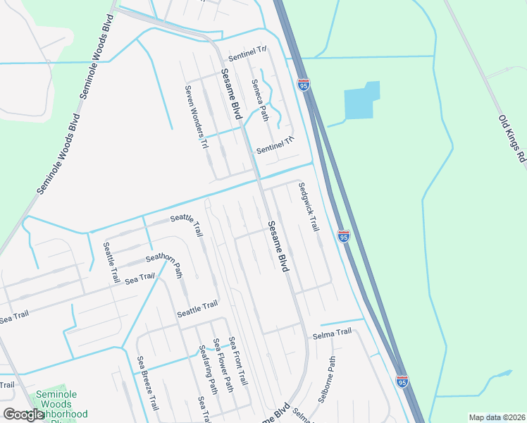 map of restaurants, bars, coffee shops, grocery stores, and more near 3 Serenade Place in Palm Coast