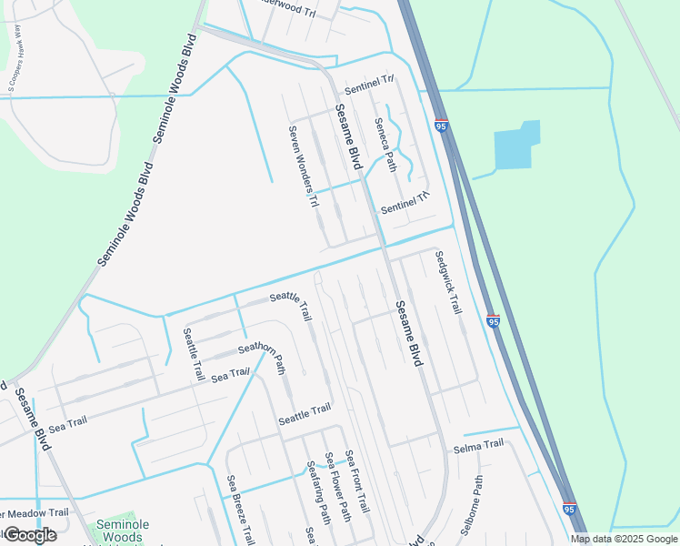 map of restaurants, bars, coffee shops, grocery stores, and more near 18 Serenity Place in Palm Coast