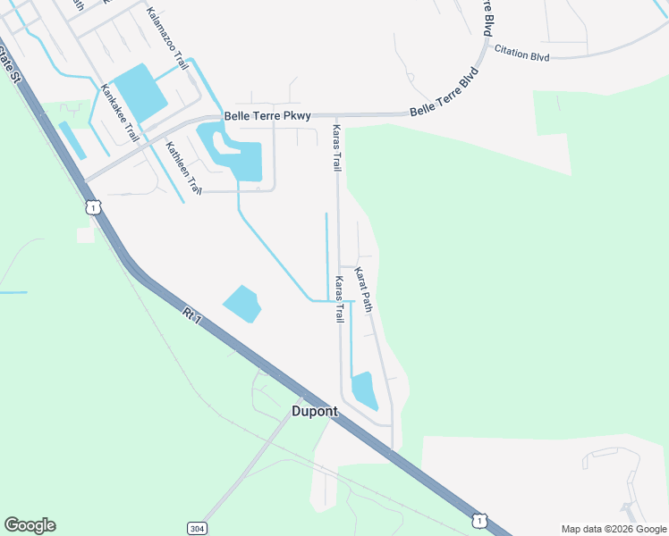 map of restaurants, bars, coffee shops, grocery stores, and more near 65 Karas Trail in Palm Coast