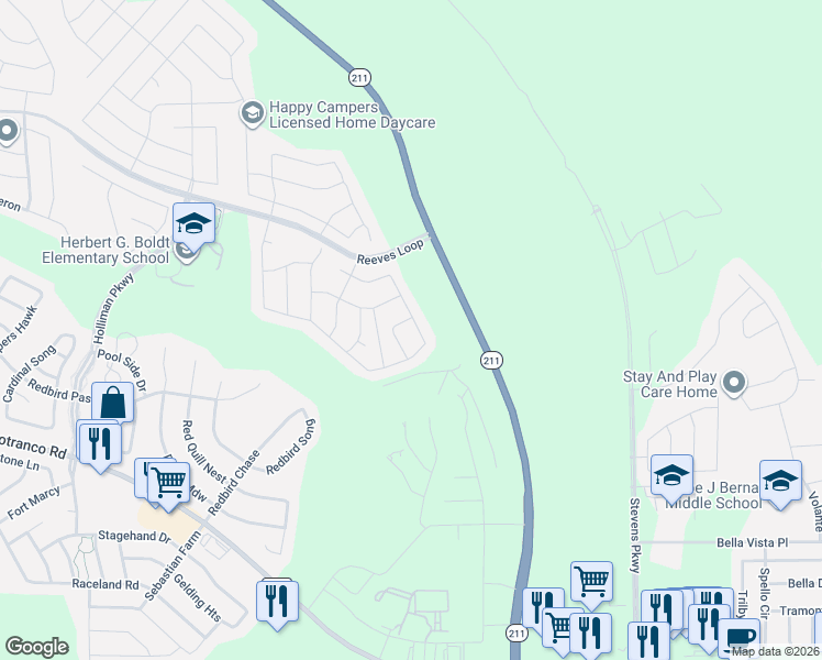 map of restaurants, bars, coffee shops, grocery stores, and more near 1407 Lesser Scaup in San Antonio