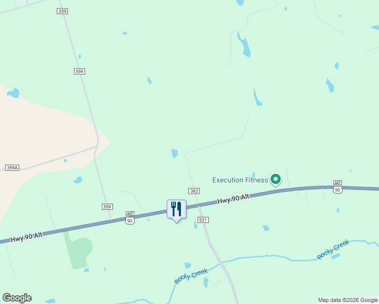 map of restaurants, bars, coffee shops, grocery stores, and more near in Shiner