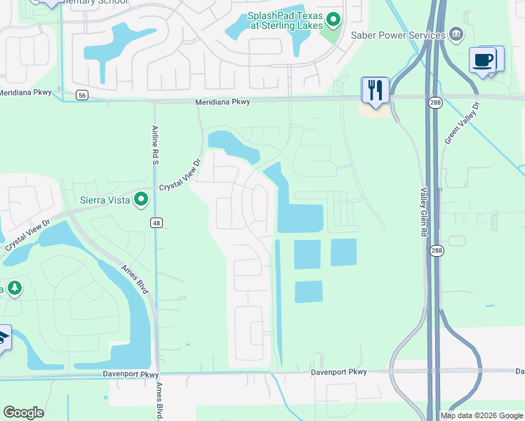 map of restaurants, bars, coffee shops, grocery stores, and more near 10406 Sill Prairie Dr in Arcola